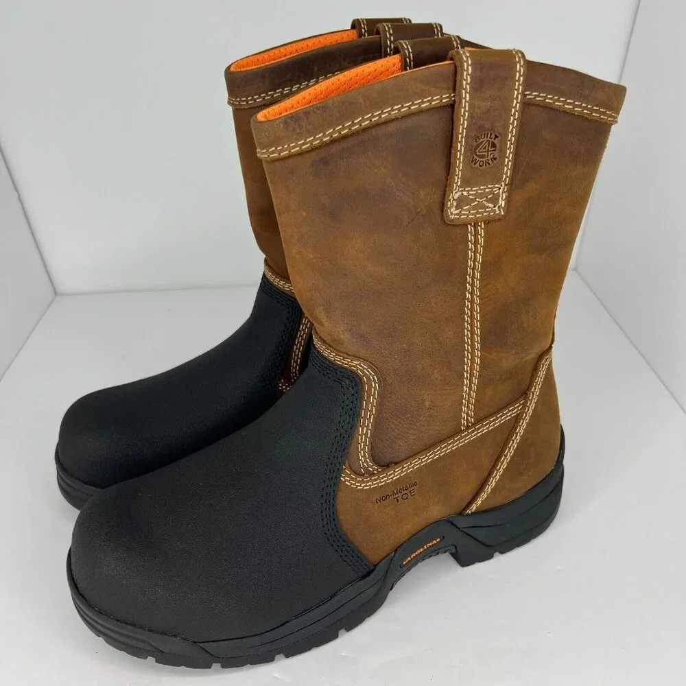 Carolina Mens CA4582 Brown Ranch Metguard Composite Toe Size 10 Work Boots